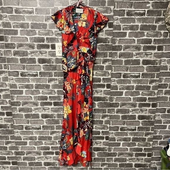 ALEXIS Janna Floral Wrap Dress red - Picture 2 of 14
